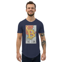 Bitcoin - The Coin Men's Curved Hem T-Shirt