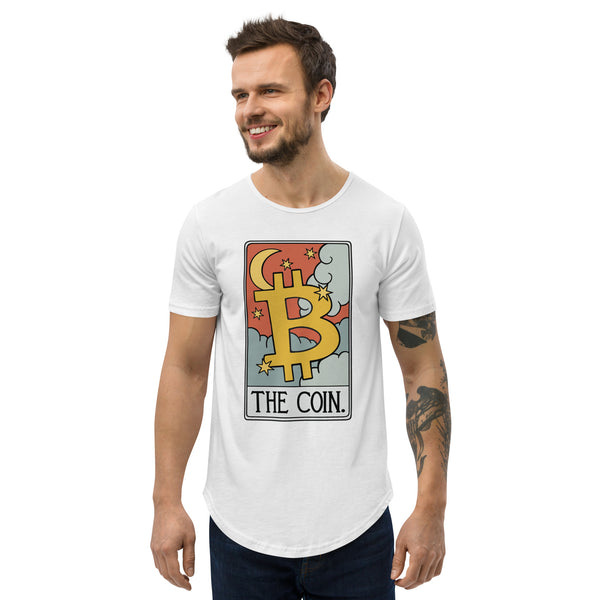 Bitcoin - The Coin Men's Curved Hem T-Shirt