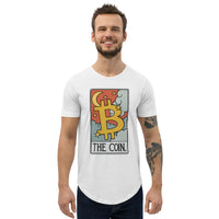 Bitcoin - The Coin Men's Curved Hem T-Shirt