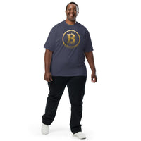 Gold Dripping Bitcoin Men’s garment-dyed heavyweight t-shirt