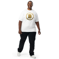 Gold Dripping Bitcoin Men’s garment-dyed heavyweight t-shirt