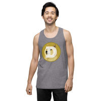 Dogecoin Men’s premium tank top