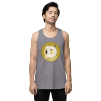 Dogecoin Men’s premium tank top