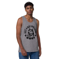 Just a Boy Who Loves Doge Men’s premium tank top Dogecoin