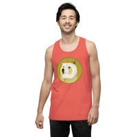 Dogecoin Men’s premium tank top