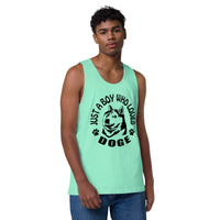 Just a Boy Who Loves Doge Men’s premium tank top Dogecoin