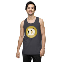 Dogecoin Men’s premium tank top