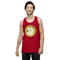 Dogecoin Men’s premium tank top