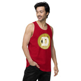 Dogecoin Men’s premium tank top