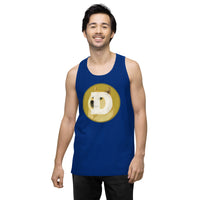 Dogecoin Men’s premium tank top