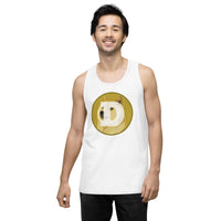 Dogecoin Men’s premium tank top