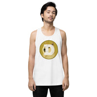 Dogecoin Men’s premium tank top