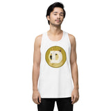 Dogecoin Men’s premium tank top