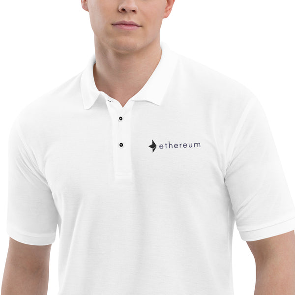 Ethereum Logo Men's Premium Polo