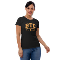 BTC Bitcoin University Women's short sleeve t-shirt