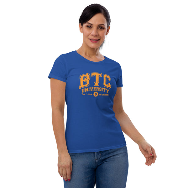 BTC Bitcoin University Women's short sleeve t-shirt