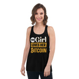 This Girl LOVES Her Bitcoin Women's Flowy Racerback Tank