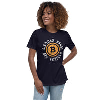 Diamond Hands Are Forever Bitcoin Women's Relaxed T-Shirt