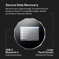 SecuX V20 - Most Secure Crypto Hardware Wallet w/ Bluetooth & NFT Support - Cross Platform - Easily Manage Your Bitcoin, Ethereum, BTC, ETH, SOL, LTC, Doge, BNB, Dash, XLM, ERC20, BSC and More