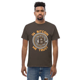 In Bitcoin We Trust Men's classic t-shirt