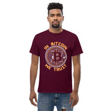 In Bitcoin We Trust Men's classic t-shirt