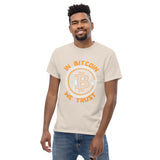 In Bitcoin We Trust Men's classic t-shirt