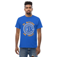 In Bitcoin We Trust Men's classic t-shirt