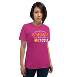 Never Underestimate a Woman who loves Bitcoin Women's t-shirt