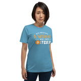 Never Underestimate a Woman who loves Bitcoin Women's t-shirt