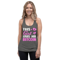 This Girl Loves Her Bitcoin Women's Racerback Tank