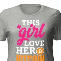 This Girl LOVE her Bitcoin Women’s relaxed tri-blend t-shirt