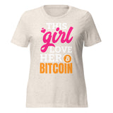 This Girl LOVE her Bitcoin Women’s relaxed tri-blend t-shirt
