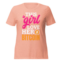 This Girl LOVE her Bitcoin Women’s relaxed tri-blend t-shirt