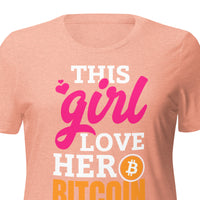 This Girl LOVE her Bitcoin Women’s relaxed tri-blend t-shirt