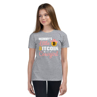 Mommy's Little Bitcoin Cowgirl Youth Short Sleeve T-Shirt