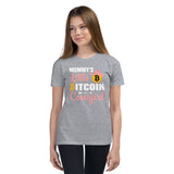 Mommy's Little Bitcoin Cowgirl Youth Short Sleeve T-Shirt